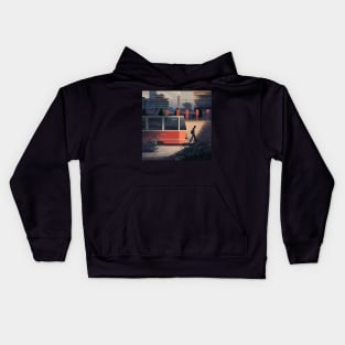 Tram Commute Kids Hoodie